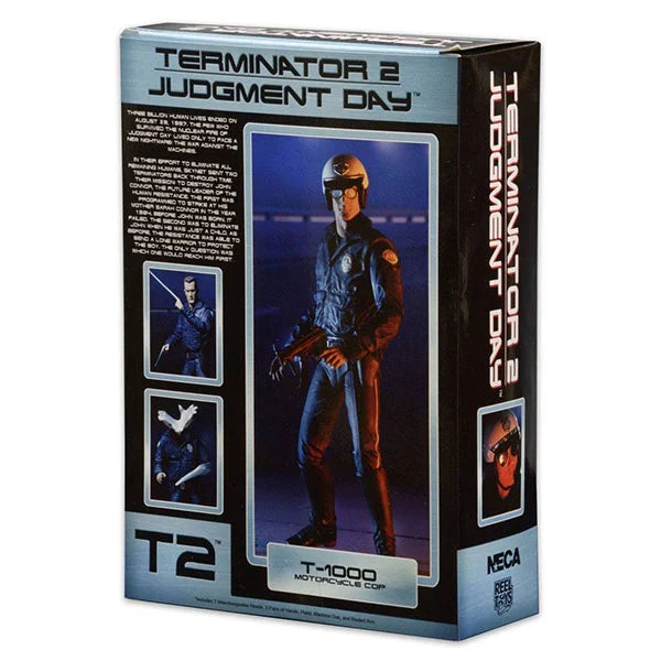 NECA: Ultimate Terminator 2 - T-1000 (Motorcycle Cop) - Actionfigur - 18 cm