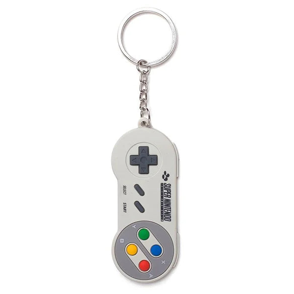 Nintendo: SNES Controller - Gummi-Schlüsselanhänger