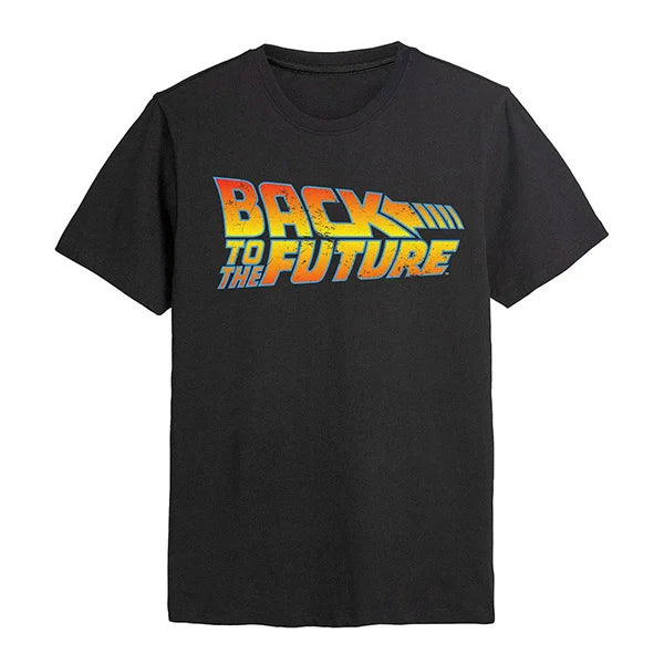 Back to the Future: BTTF Logo - Schwarz - T-Shirt