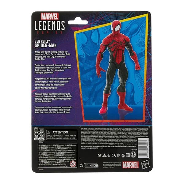 Marvel Legends: Retro Spider-Man Collection - Ben Reilly Spider-Man - Actionfigur - F6567 - 15 cm