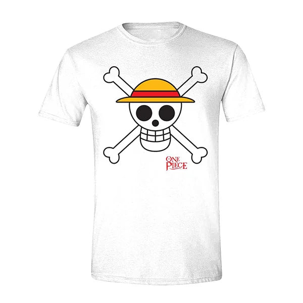 One Piece: Skull Logo - Weiss - T-Shirt
