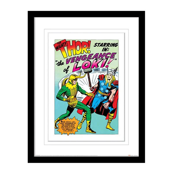 Marvel Collector: Loki Comic - Print Poster im Rahmen