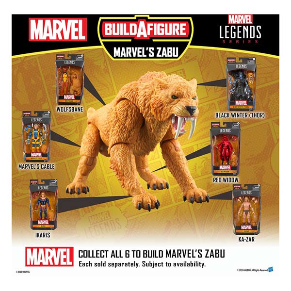 Marvel Legends: Ikaris - Marvel's Zabu - BAF #5 - Actionfigur - F9077 - 15 cm