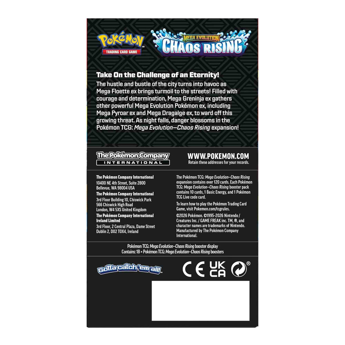 Pokémon TCG: Mega Evolution - ME04 - Chaos Rising - Booster Display Box - EN