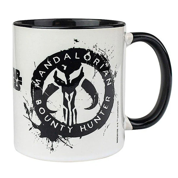 Star Wars: The Mandalorian - Tasse / Kaffeetasse weiss/schwarz - Bounty Hunter