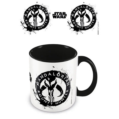 Star Wars: The Mandalorian - Tasse / Kaffeetasse weiss/schwarz - Bounty Hunter