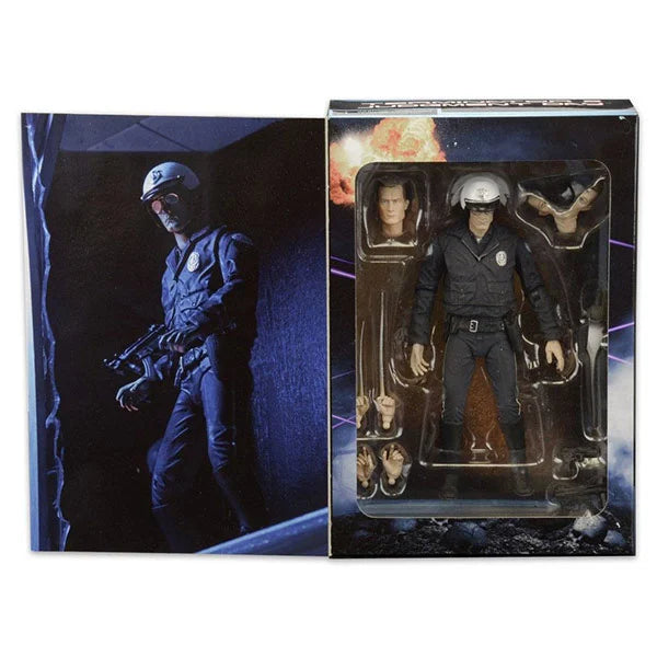 NECA: Ultimate Terminator 2 - T-1000 (Motorcycle Cop) - Actionfigur - 18 cm