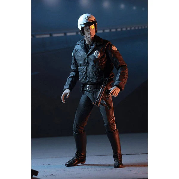 NECA: Ultimate Terminator 2 - T-1000 (Motorcycle Cop) - Actionfigur - 18 cm