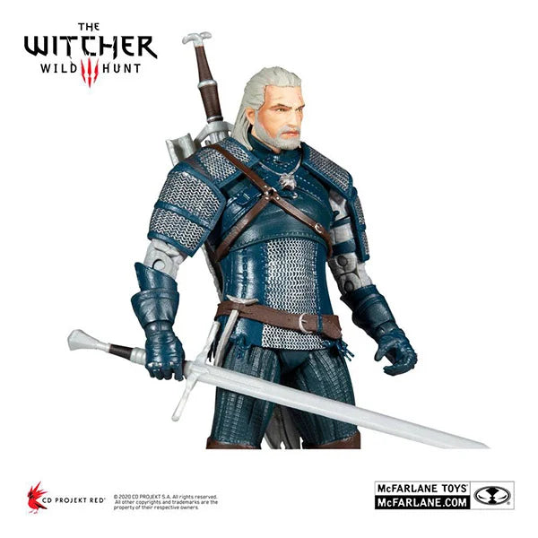 Witcher: Geralt of Rivia (Viper Armor: Teal Dye) - Actionfigur - 18 cm