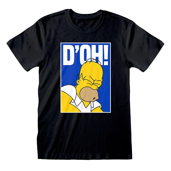 Die Simpsons: Homer D´oh - Schwarz - T-Shirt