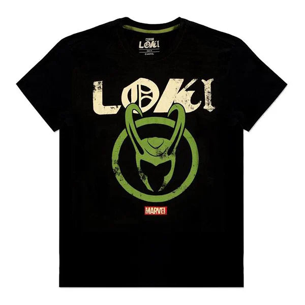 Marvel: Loki Logo Badge - Schwarz - T-Shirt