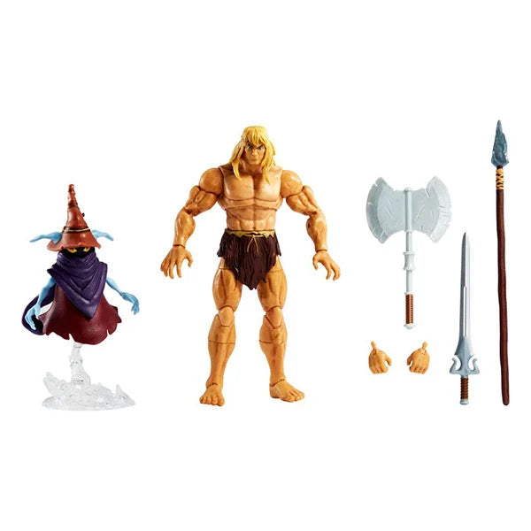Masters of the Universe: Savage He-Man & Orko - Revelation Masterverse Deluxe Actionfigur - GYY41- 18 cm