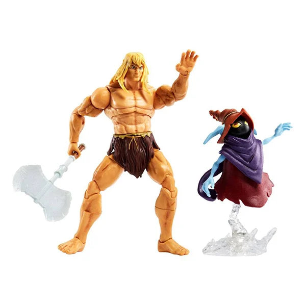 Masters of the Universe: Savage He-Man & Orko - Revelation Masterverse Deluxe Actionfigur - GYY41- 18 cm