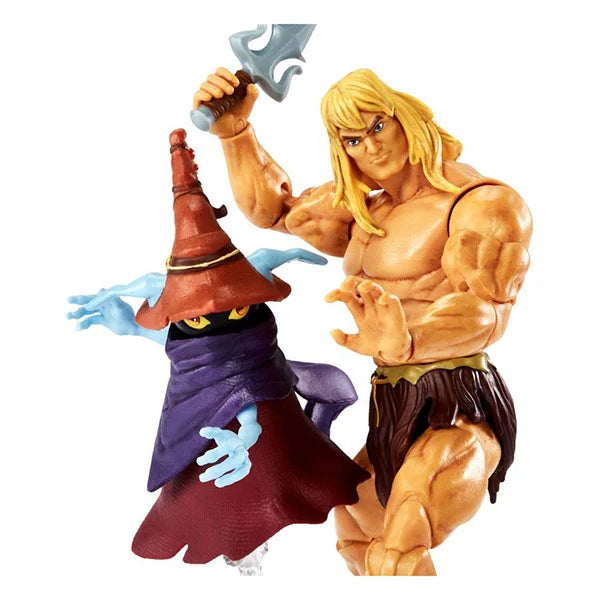 Masters of the Universe: Savage He-Man & Orko - Revelation Masterverse Deluxe Actionfigur - GYY41- 18 cm