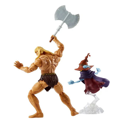 Masters of the Universe: Savage He-Man & Orko - Revelation Masterverse Deluxe Actionfigur - GYY41- 18 cm
