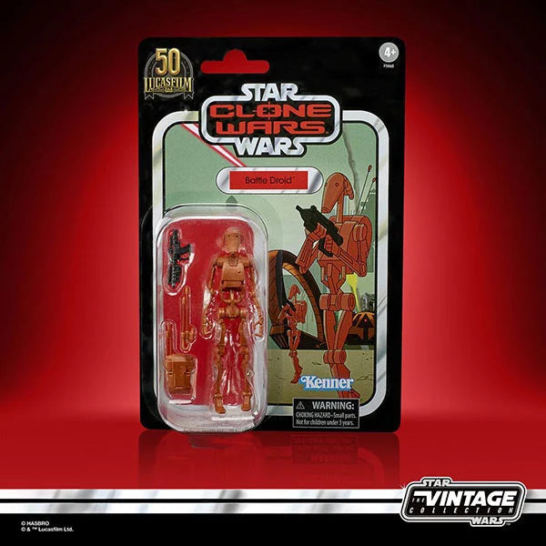 Star Wars: Vintage Collection - Kenner - Clone Wars - Battle Droid - Actionfigur - F5865 - 10 cm