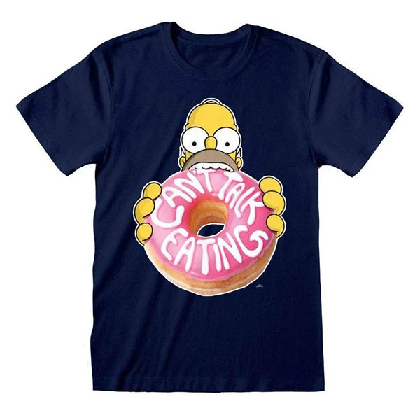 Die Simpsons: Homer Donut - Blau - T-Shirt