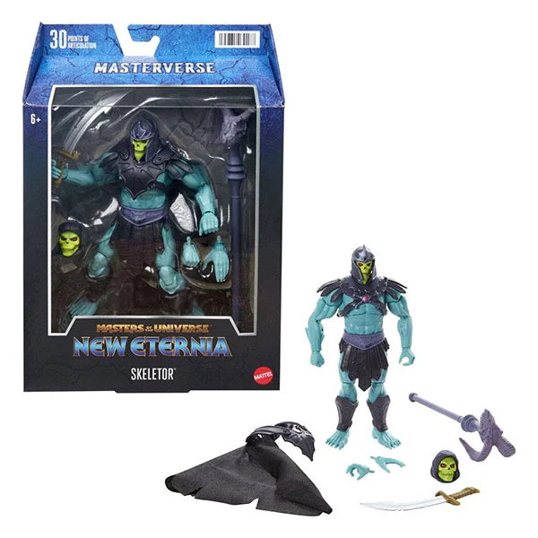 Masters of the Universe: Barbarian Skeletor - New Eternia Masterverse Actionfigur - HDR38 - 18 cm