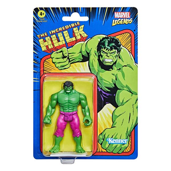 Marvel Legends: Retro Collection - Kenner - Hulk - Actionfigur - F2650 - 10 cm