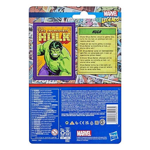 Marvel Legends: Retro Collection - Kenner - Hulk - Actionfigur - F2650 - 10 cm