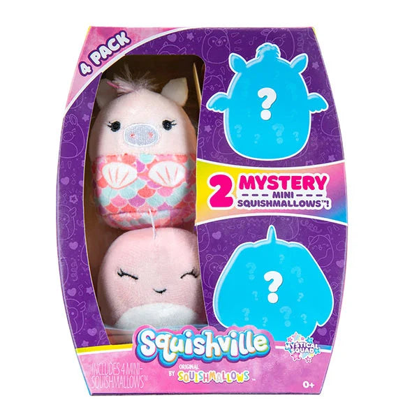Squishville: Plüschfigur - 4er-Pack Mystic - 5 cm