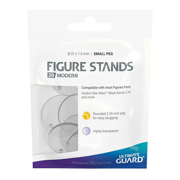 Standfüsse / Stands: Ultimate Guard - Small Peg - Für Modern Actionfiguren (20 Stück)