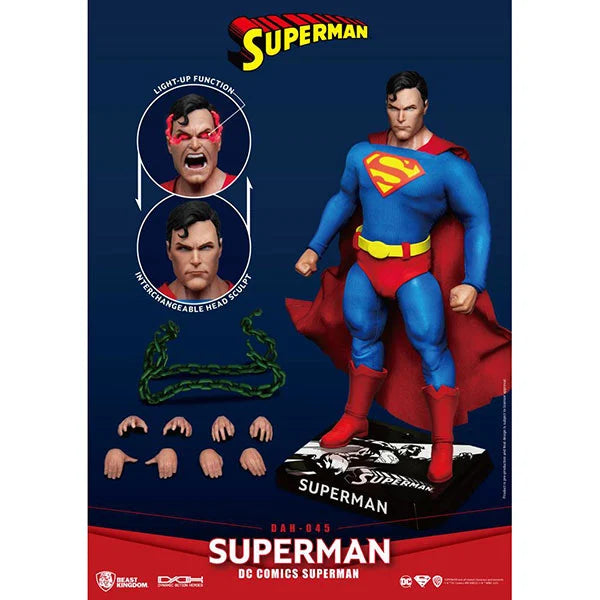 Superman: Dynamic 8ction Heroes Actionfigur - Superman - DAH-045 - 20.5 cm