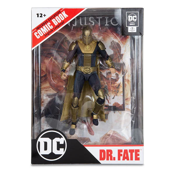 DC Direct Page Punchers: Dr. Fate (Injustice 2) - Actionfigur & Comic - 18 cm
