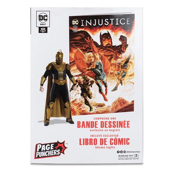 DC Direct Page Punchers: Dr. Fate (Injustice 2) - Actionfigur & Comic - 18 cm