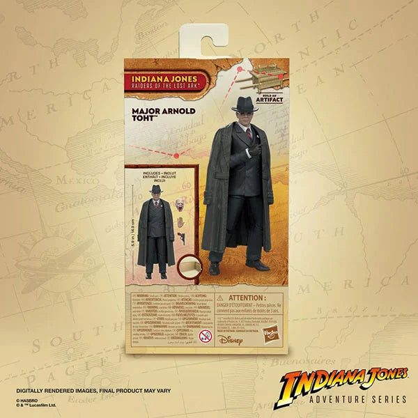 Indiana Jones: Adventure Series - Major Arnold Toht (Jäger des verlorenen Schatzes) - Actionfigur - F6061 - 15 cm