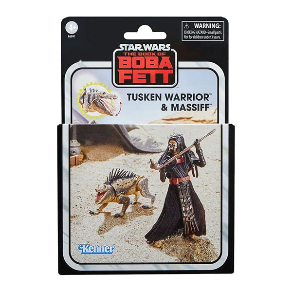 Star Wars: Vintage Collection - Kenner - The Book of Boba Fett - Tusken Warrior & Massiff - Actionfigur - F6991 - 10 cm