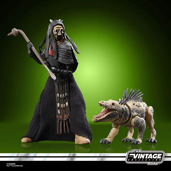 Star Wars: Vintage Collection - Kenner - The Book of Boba Fett - Tusken Warrior & Massiff - Actionfigur - F6991 - 10 cm
