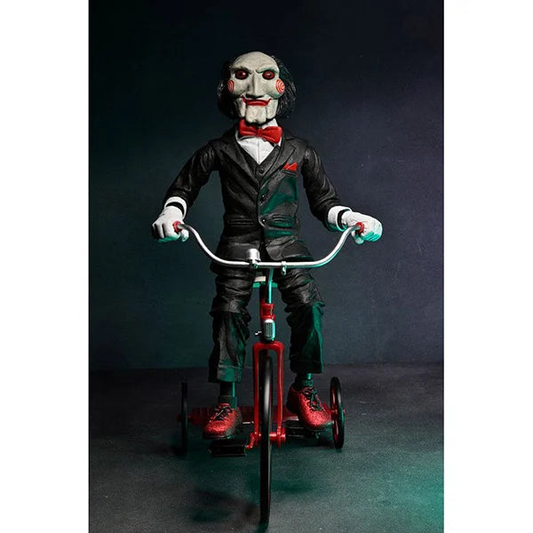 Saw: Billy mit Dreirad - Actionfigur mit Sound - 30 cm
