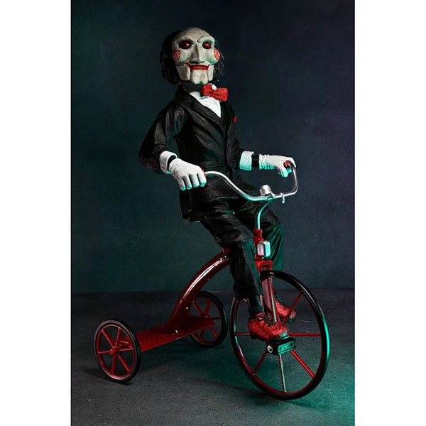 Saw: Billy mit Dreirad - Actionfigur mit Sound - 30 cm