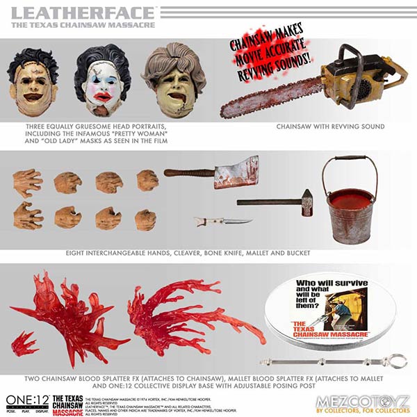Texas Chainsaw Massacre: Leatherface - Deluxe Edition - Actionfigur 1/12 - 17 cm