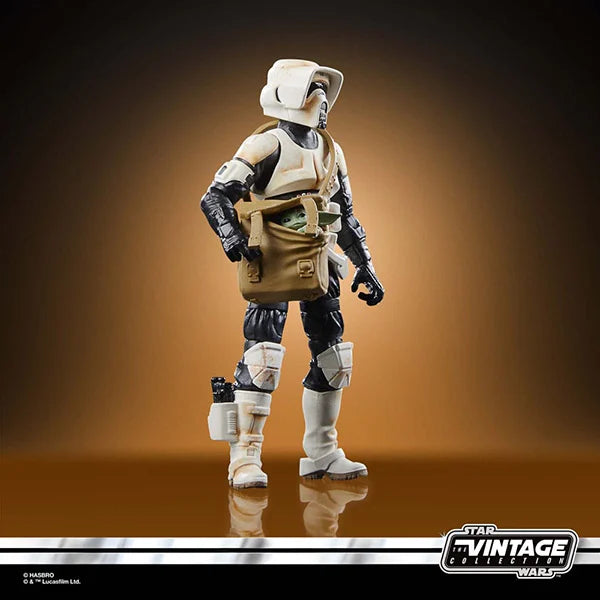 Star Wars: Vintage Collection - Kenner - Fahrzeug - Mandalorian - Speeder Bike with Scout Trooper & Grogu - Actionfigur - F6883 - 10 cm