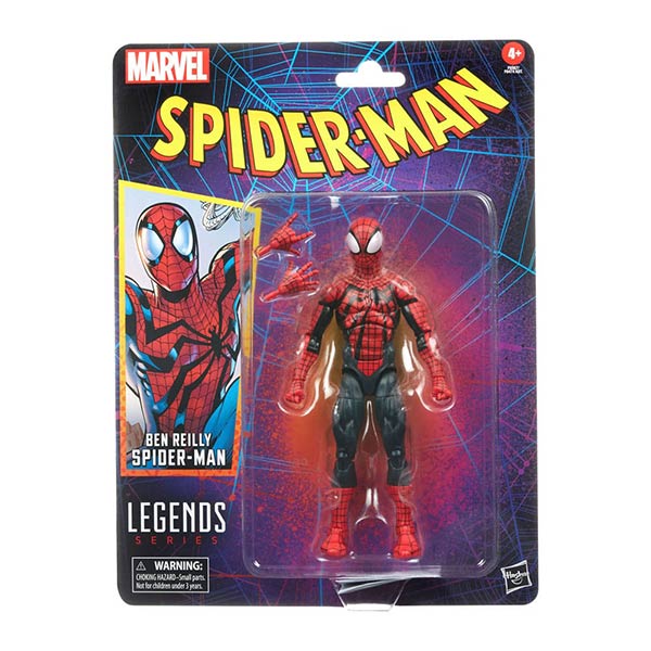 Marvel Legends: Retro Spider-Man Collection - Ben Reilly Spider-Man - Actionfigur - F6567 - 15 cm