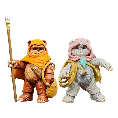 Star Wars: Vintage Collection - Kenner - Ewoks - Wicket W. Warrick & Kneesaa - Actionfigur 2er-Pack - F8300 - 10 cm