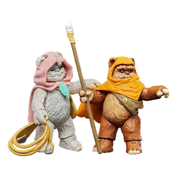 Star Wars: Vintage Collection - Kenner - Ewoks - Wicket W. Warrick & Kneesaa - Actionfigur 2er-Pack - F8300 - 10 cm