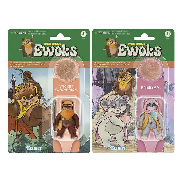 Star Wars: Vintage Collection - Kenner - Ewoks - Wicket W. Warrick & Kneesaa - Actionfigur 2er-Pack - F8300 - 10 cm