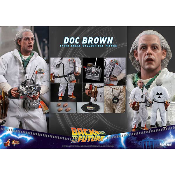 Hot Toys: Back to the Future - Doc Brown - Movie Masterpiece - Actionfigur 1/6 - 30 cm