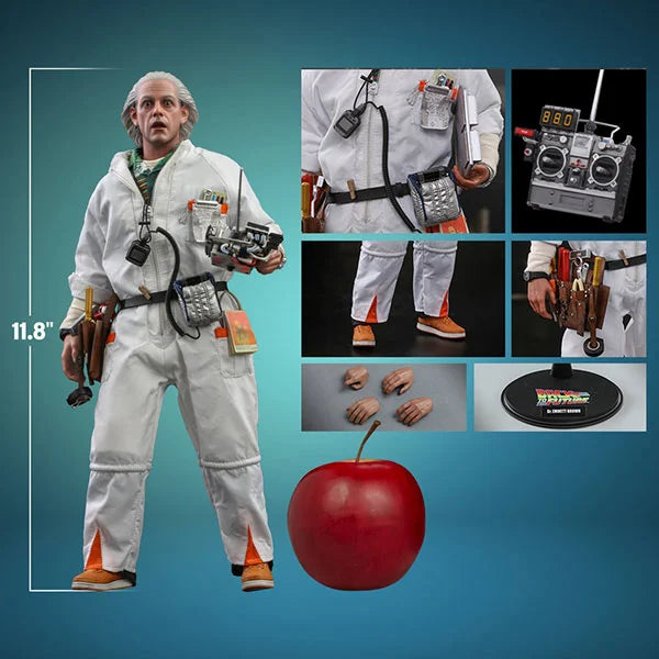 Hot Toys: Back to the Future - Doc Brown - Movie Masterpiece - Actionfigur 1/6 - 30 cm