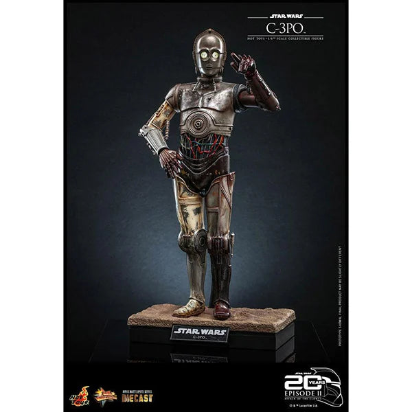 Hot Toys: Star Wars Episode II - C-3PO - Diecast Actionfigur 1/6 - 29 cm