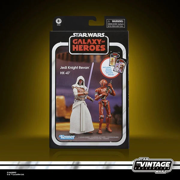 Star Wars: Vintage Collection - Kenner - Galaxy of Heroes - Jedi Knight Revan & HK-47 - 2er-Pack Actionfiguren - F8722 - 10 cm