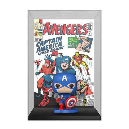 Funko: POP! Marvel - Captain America Avengers #4 (1963) - Comic Cover - 27 - 9 cm
