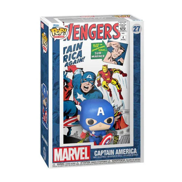 Funko: POP! Marvel - Captain America Avengers #4 (1963) - Comic Cover - 27 - 9 cm