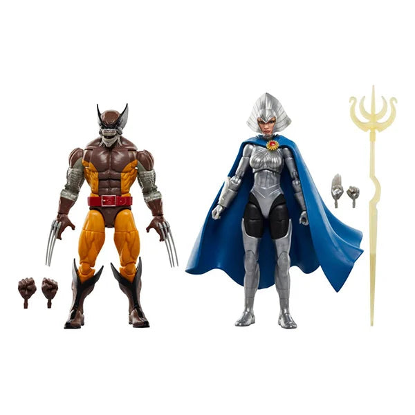 Marvel Legends: Wolverine 50th Anniversary - Wolverine & Lilandra Neramani - Actionfiguren 2er-Pack - F9034 - 15 cm