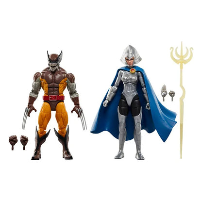 Marvel Legends: Wolverine 50th Anniversary - Wolverine & Lilandra Neramani - Actionfiguren 2er-Pack - F9034 - 15 cm