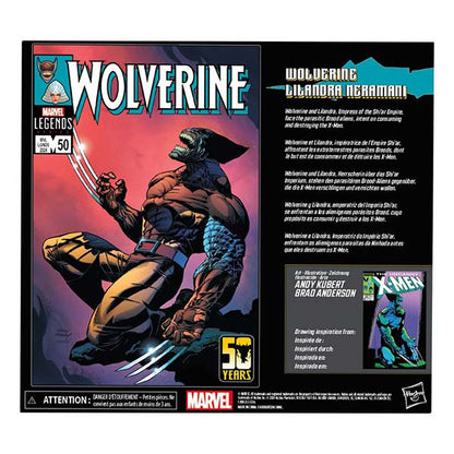 Marvel Legends: Wolverine 50th Anniversary - Wolverine & Lilandra Neramani - Actionfiguren 2er-Pack - F9034 - 15 cm