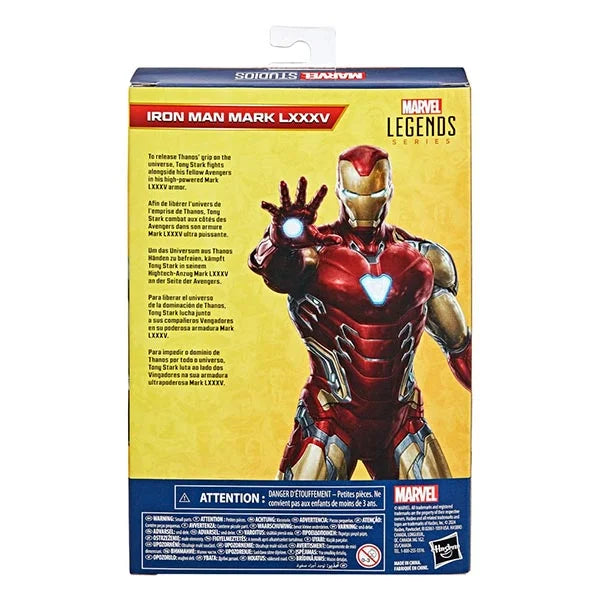 Marvel Legends: Marvel Studios - Iron Man Mark LXXXV - Actionfigur - F9126 - 15 cm